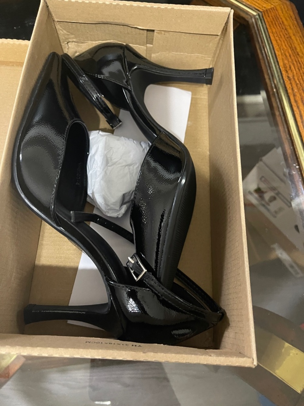 Black Patent Pointed-Toe Stiletto Pump
